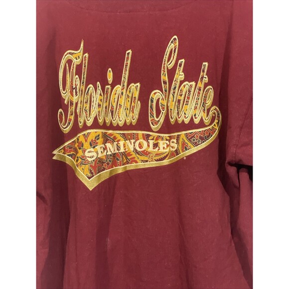 Vintage Florida State Baseball Jersey Made Is USA by Crable Sportswear Size XL - Picture 6 of 6